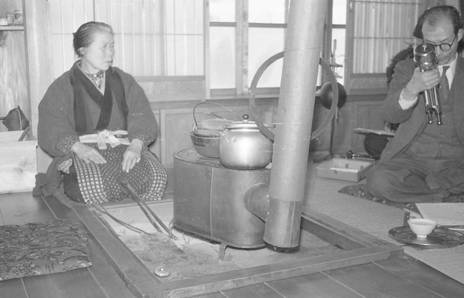昭和31年頃の囲炉裏の風景